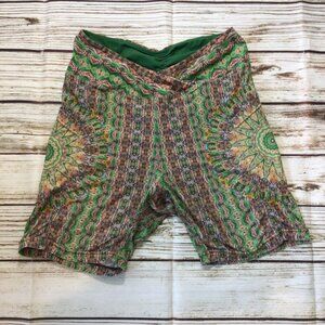 Wolven High Waist Cross Over Athletic Shorts